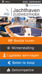Mobile Screenshot of jachthavenzuidwesthoek.nl